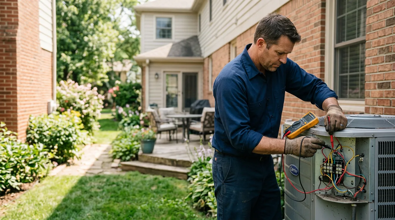 HVAC technician working near Findlay, OH